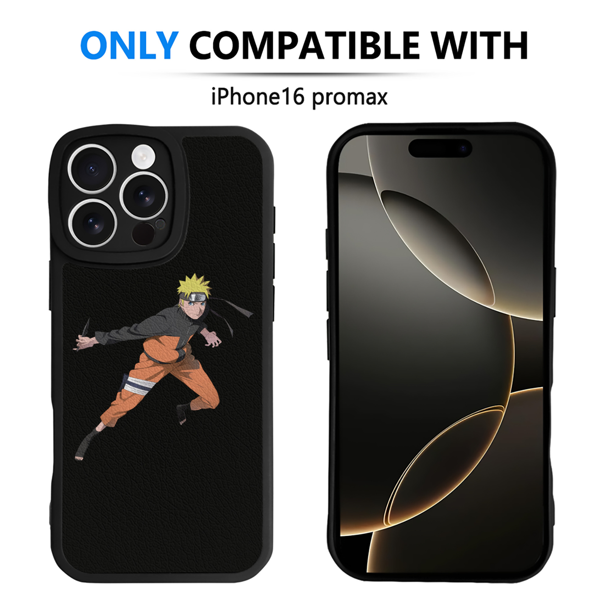 （画像用） NARUTO -ナルト- うずまき ナルト Uzumaki Naruto 【iPhone 16シリーズ対応】シリコンスマホケース（レザー調） 材質：シリコン
